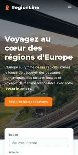 Anteprima del sito RegionLine Europe, referenziato per la pubblicazione di articoli sponsorizzati
