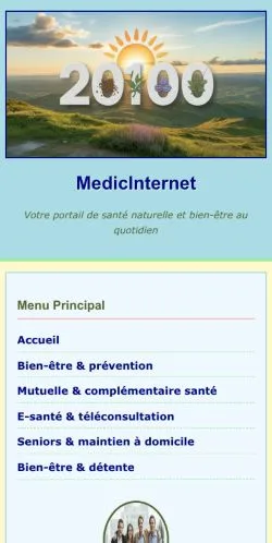 Voorbeeld van de website MedicInternet, vermeld voor de publicatie van gesponsorde artikelen
