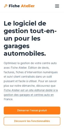 스폰서 기사 게재 매체로 등록된 Fiche Atelier 사이트 미리보기