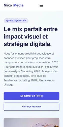 Vorschau der Website Mixo Média, gelistet für die Veröffentlichung gesponserter Artikel