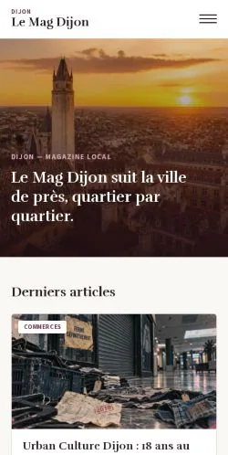 Aperçu du site Le Mag Dijon, référencé pour publier un article sponsorisé
