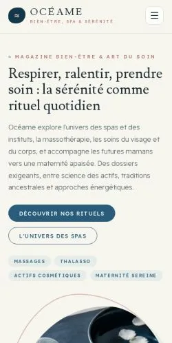 Vorschau der Website Oceame Harmonie, gelistet für die Veröffentlichung gesponserter Artikel