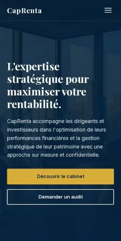 Preview of the CapRenta website, listed for sponsored article publication