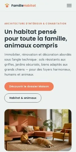 스폰서 기사 게재 매체로 등록된 Nice Pet Habitat 사이트 미리보기