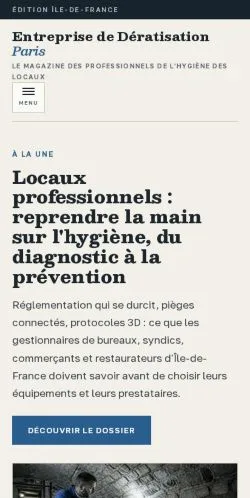 Anteprima del sito Hygiène Pro Paris, referenziato per la pubblicazione di articoli sponsorizzati