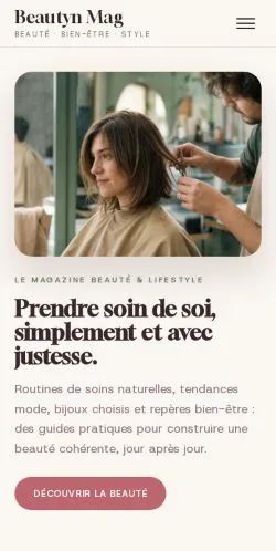 Vista previa del sitio Nayana Beauté Mag, referenciado para publicar artículos patrocinados