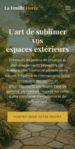Aperçu du site Feuille Dorée, référencé pour publier un article sponsorisé