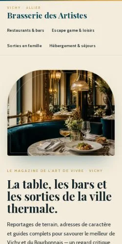 Anteprima del sito Vichy Lifestyle Guide, referenziato per la pubblicazione di articoli sponsorizzati