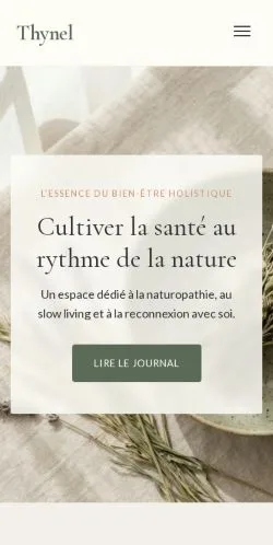 Anteprima del sito Thynel Journal Santé, referenziato per la pubblicazione di articoli sponsorizzati