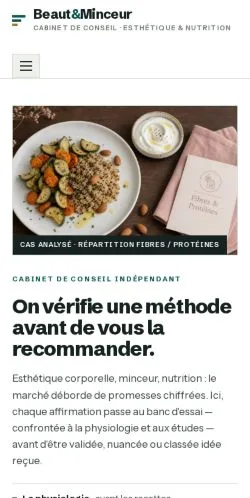 Anteprima del sito Beauté Minceur, referenziato per la pubblicazione di articoli sponsorizzati