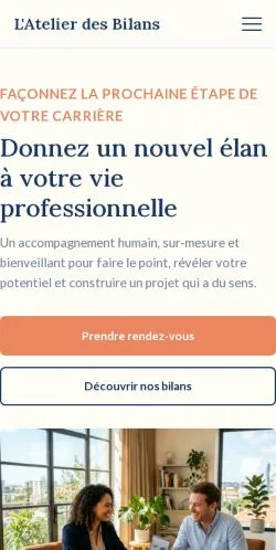 Vista previa del sitio Atelier Des Bilans, referenciado para publicar artículos patrocinados