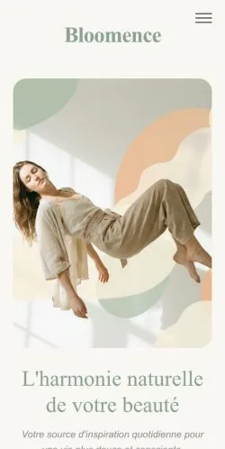 Sponsorlu makale yayını için listelenen Bloomence Magazine sitesinin önizlemesi