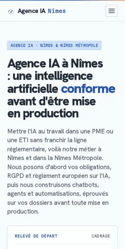 Forhåndsvisning af Agence IA Nîmes, opført til udgivelse af sponsorerede artikler