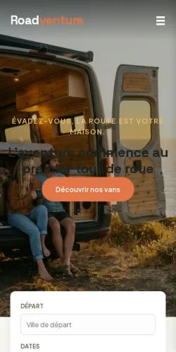 Vorschau der Website Roadventure, gelistet für die Veröffentlichung gesponserter Artikel