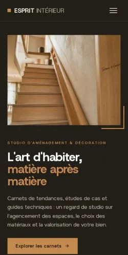 Vorschau der Website Esprit Intérieur, gelistet für die Veröffentlichung gesponserter Artikel
