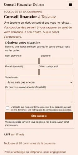 Anteprima del sito Conseil Financier Toulouse, referenziato per la pubblicazione di articoli sponsorizzati