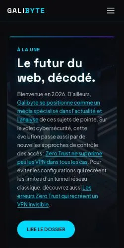 スポンサード記事の掲載先として登録されたGalibyte Decodedのサイトプレビュー