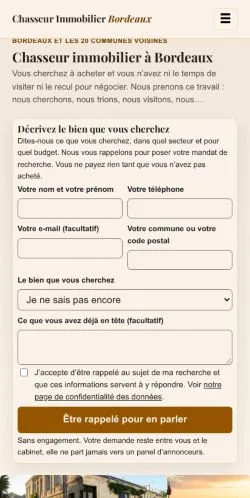 Forhåndsvisning af Chasseur Immobilier Bordeaux, opført til udgivelse af sponsorerede artikler