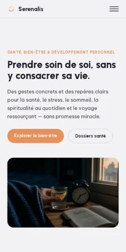 Anteprima del sito Serenalis Wellness, referenziato per la pubblicazione di articoli sponsorizzati