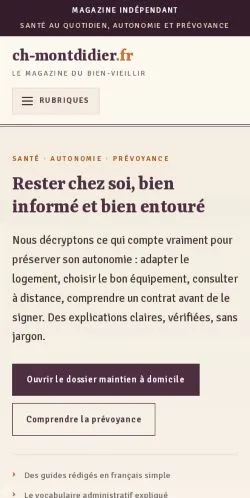 Aperçu du site Montdidier Santé, référencé pour publier un article sponsorisé