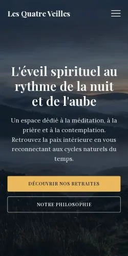 Aperçu du site Les Quatre Veilles, référencé pour publier un article sponsorisé
