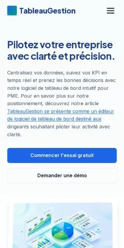 Vorschau der Website Tableau Gestion, gelistet für die Veröffentlichung gesponserter Artikel