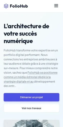 Vorschau der Website FolioHub, gelistet für die Veröffentlichung gesponserter Artikel