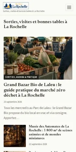 Forhåndsvisning af La Rochelle Guide, opført til udgivelse af sponsorerede artikler