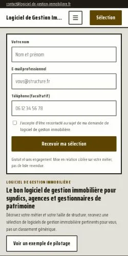 Anteprima del sito Gestion Immobilière Logiciel, referenziato per la pubblicazione di articoli sponsorizzati