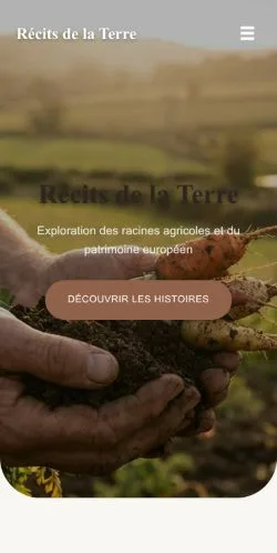 Aperçu du site Stories From The Soil, référencé pour publier un article sponsorisé