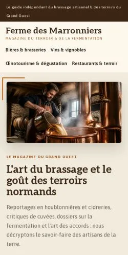 Forhåndsvisning af Ferme des Marronniers, opført til udgivelse af sponsorerede artikler