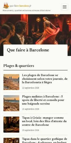Anteprima del sito Barcelone Magazine, referenziato per la pubblicazione di articoli sponsorizzati