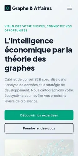 스폰서 기사 게재 매체로 등록된 Graphe Affaires 사이트 미리보기