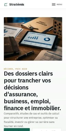 Vorschau der Website Stratémis, gelistet für die Veröffentlichung gesponserter Artikel