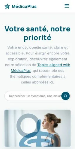 スポンサード記事の掲載先として登録されたMédicaPlusのサイトプレビュー