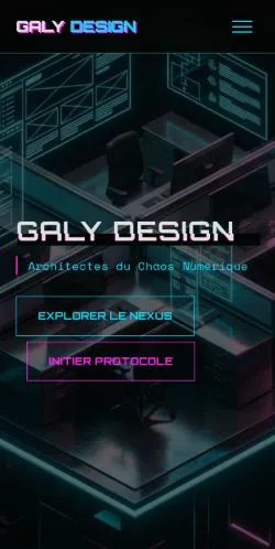 スポンサード記事の掲載先として登録されたGaly Designのサイトプレビュー