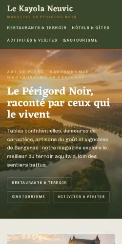 Anteprima del sito Le Kayola Neuvic, referenziato per la pubblicazione di articoli sponsorizzati