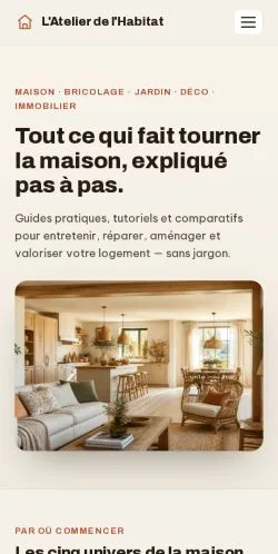 Anteprima del sito Atelier Habitat, referenziato per la pubblicazione di articoli sponsorizzati