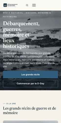 Forhåndsvisning af Débarquement Normandie, opført til udgivelse af sponsorerede artikler