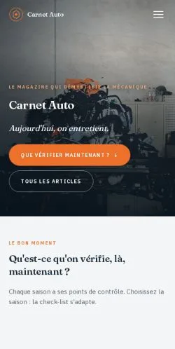Forhåndsvisning af Carnet Auto, opført til udgivelse af sponsorerede artikler
