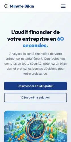 Vorschau der Website Minute Bilan, gelistet für die Veröffentlichung gesponserter Artikel