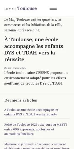 Forhåndsvisning af Le Mag Toulouse, opført til udgivelse af sponsorerede artikler