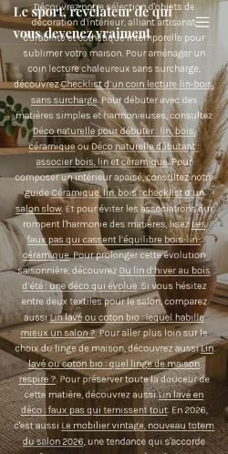 Vorschau der Website Grains de Déco, gelistet für die Veröffentlichung gesponserter Artikel