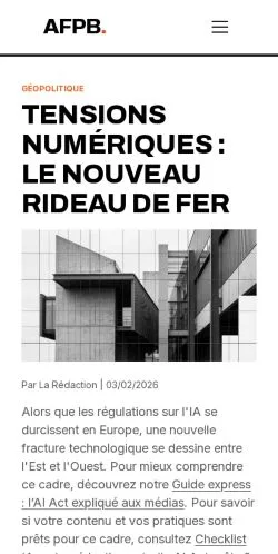 Anteprima del sito AFPB News, referenziato per la pubblicazione di articoli sponsorizzati