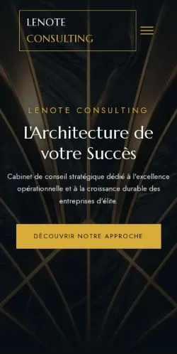스폰서 기사 게재 매체로 등록된 Lenote Consulting 사이트 미리보기