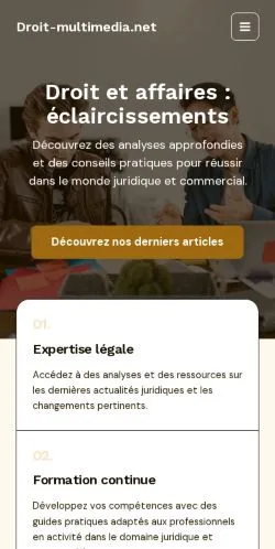 スポンサード記事の掲載先として登録されたDroit Multimediaのサイトプレビュー