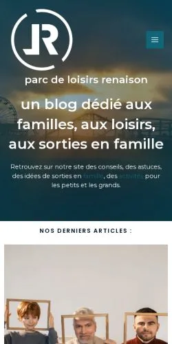Vista previa del sitio Loisirs Famille Guide, referenciado para publicar artículos patrocinados