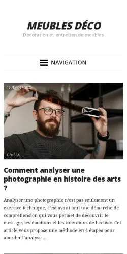 Vorschau der Website Meubles Déco, gelistet für die Veröffentlichung gesponserter Artikel