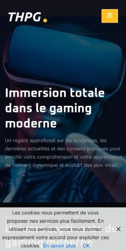 Vorschau der Website THPG Gaming Immersion, gelistet für die Veröffentlichung gesponserter Artikel