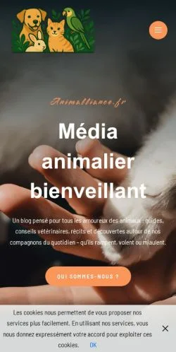 Podgląd witryny Animalliance, ujętej jako miejsce publikacji artykułów sponsorowanych